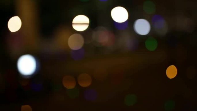 抽象的七彩光Bokeh on dark