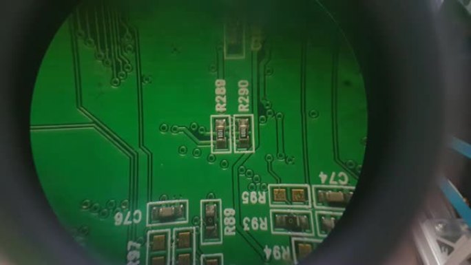 显微镜检测电子pcb板在工厂
