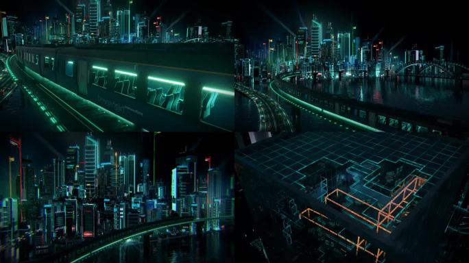 未来科技感城市