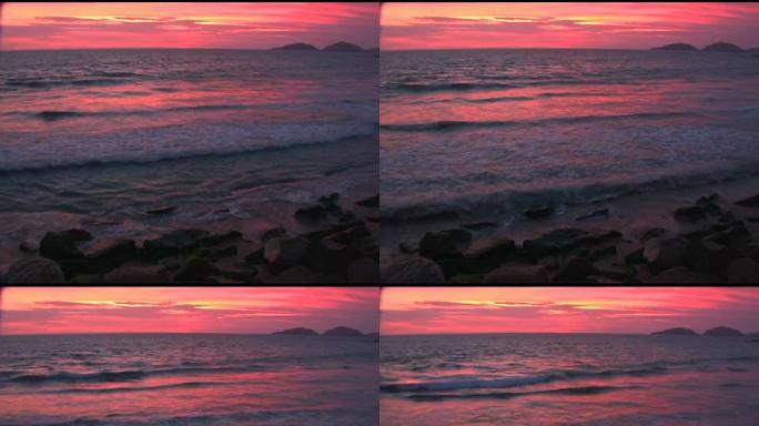 海洋日落固定马萨特兰，墨西哥2。