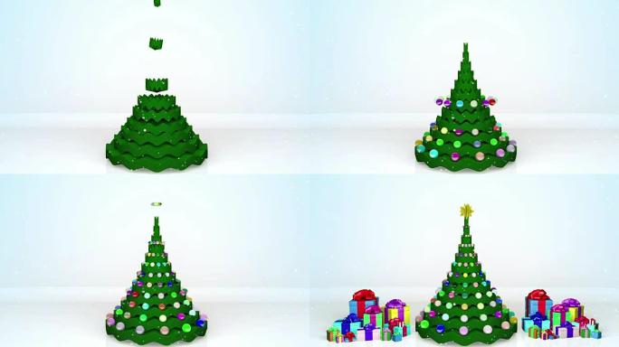 圣诞树动画。