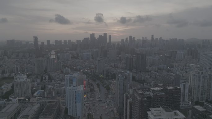 航拍深圳滨海腾讯大厦
