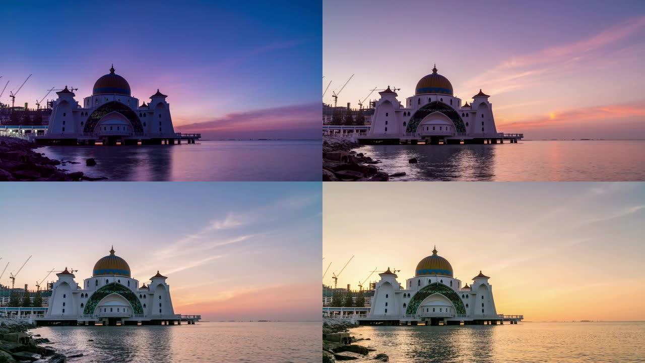 马六甲海峡清真寺夜至日日出时间
