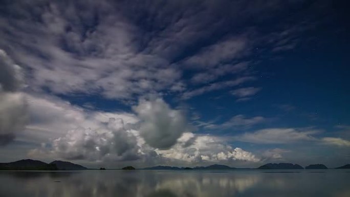 夜海天空时间流逝