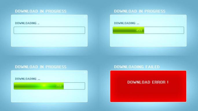 电脑屏幕模拟-下载错误