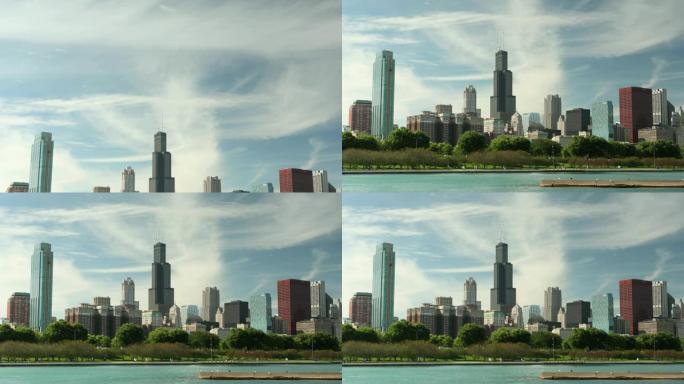 芝加哥伊利诺伊州天际线