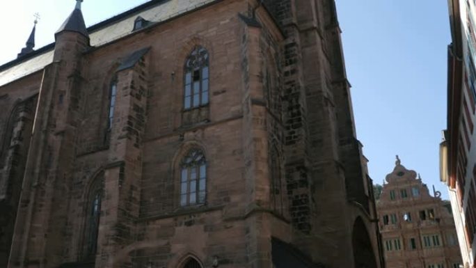 圣灵堂侧视图 (德语: Heiliggeistkirche) 海德堡