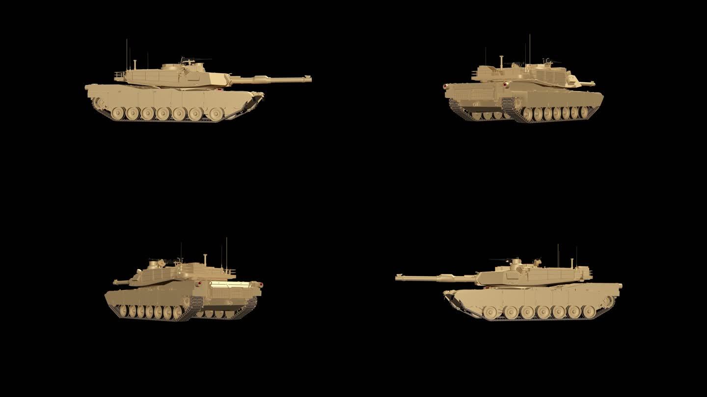 m1a2主战坦克360度无缝循环