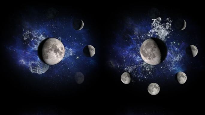 月球月相变化 潮汐引力