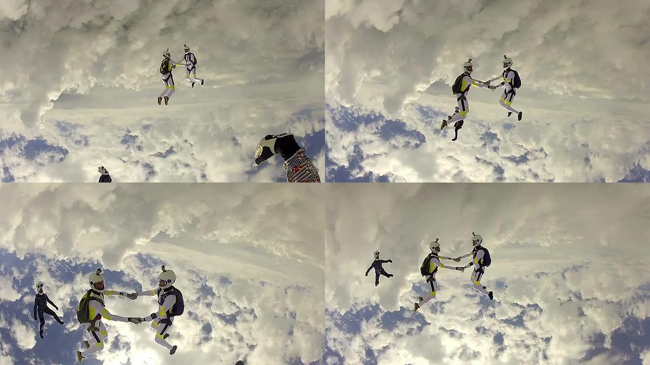 跳伞视频。