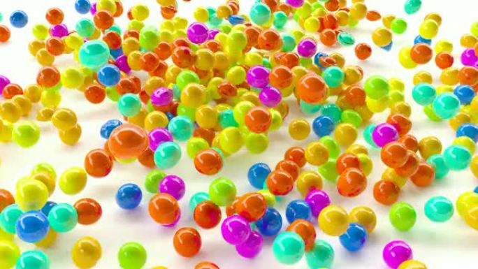 掉落彩色球儿童塑料玩具介绍为您的视频4k