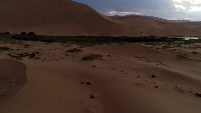 荒芜沙漠中的绿洲