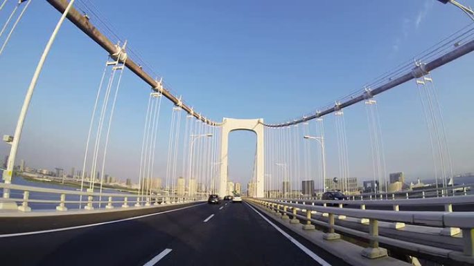 PoV驾驶东京穿越彩虹桥