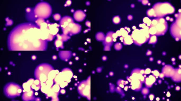 深紫色气泡背景视频循环