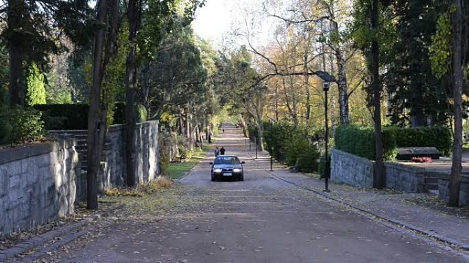 希塔涅米公墓的主要大道
