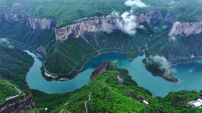 宝泉水库 自然风光 平流雾 宝泉度假区