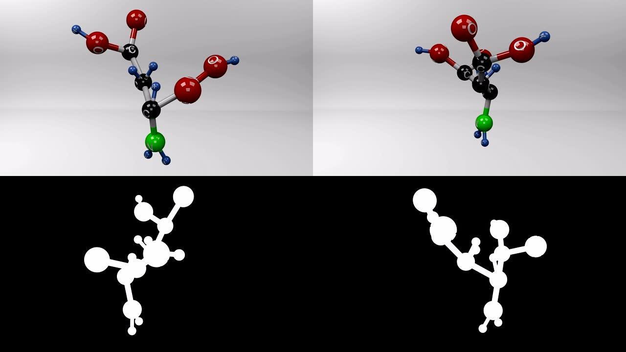 天冬氨酸分子。