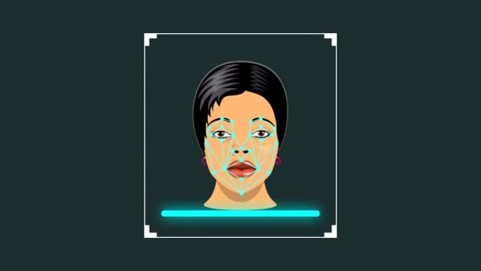 面部识别系统的概念，女性面部的生物度量检测，识别和验证