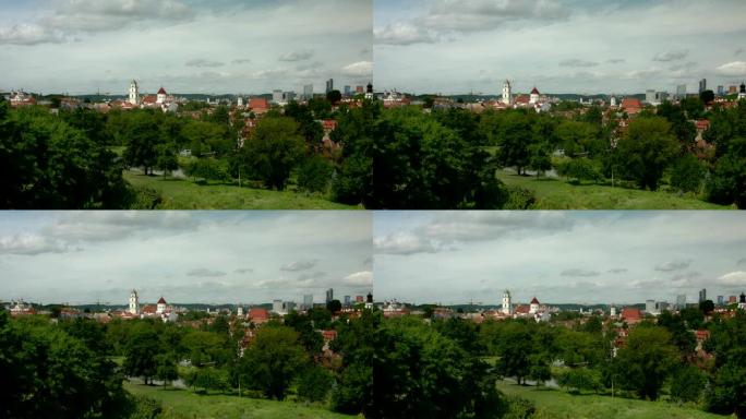 维尔纽斯城市景观夏季拍摄