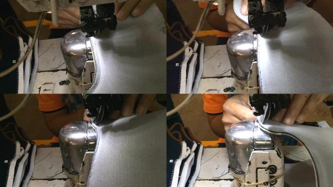 纺织品上的缝纫机缝合
