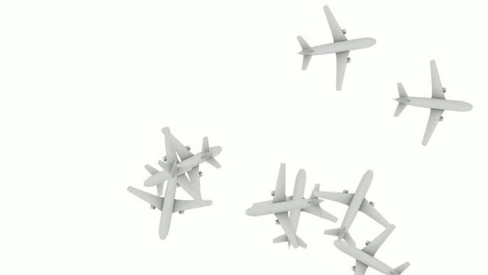 喷气式飞机旅行 (循环动画)