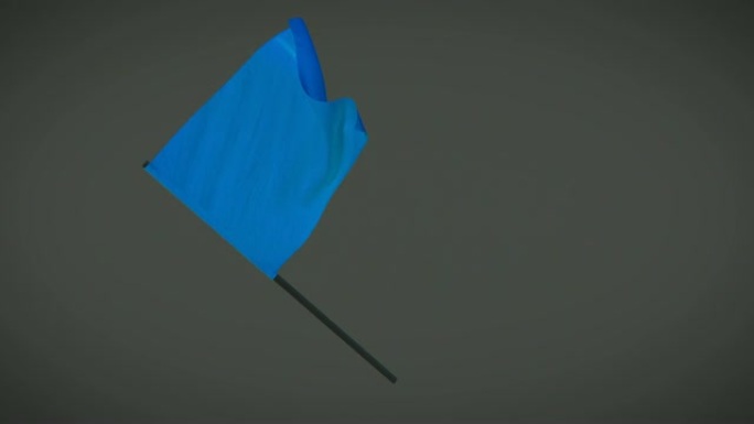 赛车旗帜-蓝色旗帜循环动画与阿尔法遮罩