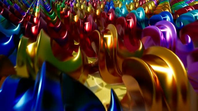 抽象彩色金属材料介绍为您的视频4k