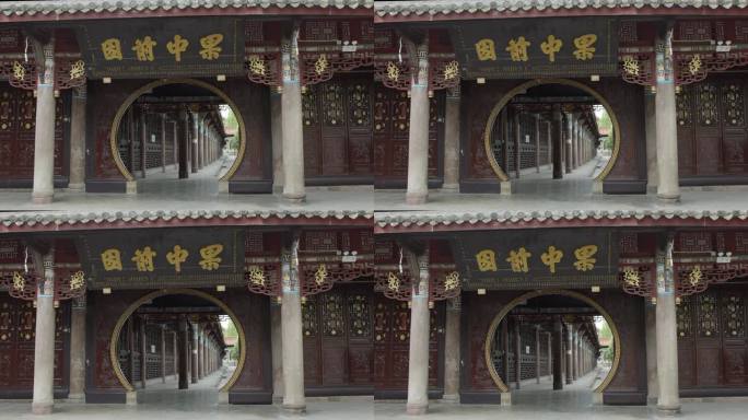 寺庙走廊建筑