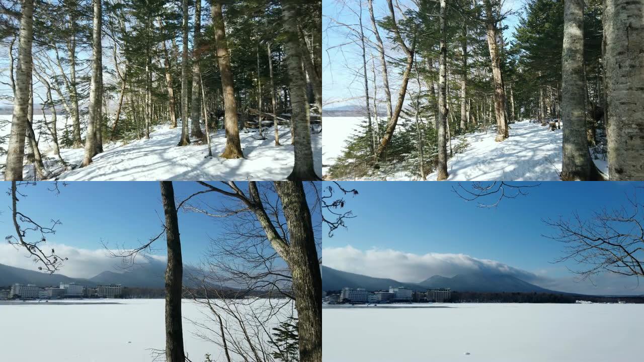 日本北海道阿寒湖 (Akanko)。