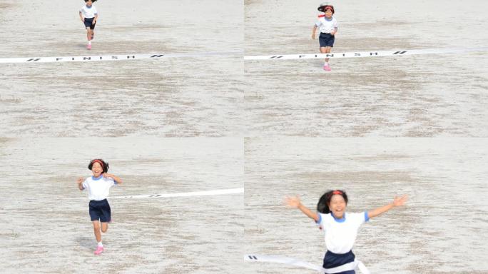 日本女孩完成进球带 (运动日)