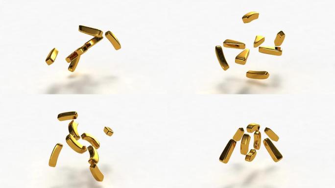 金色3D戒指