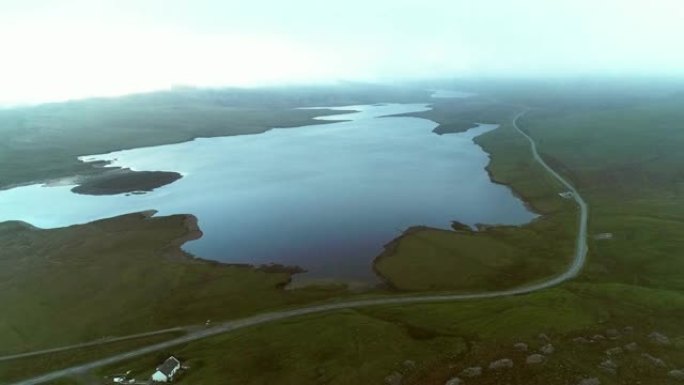老人山的鸟瞰图。山湖。苏格兰。