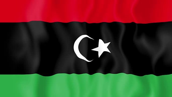 利比亚的动画旗帜