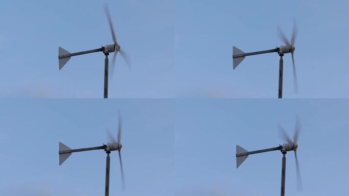 小型风力发电厂的风车、涡轮、发电机