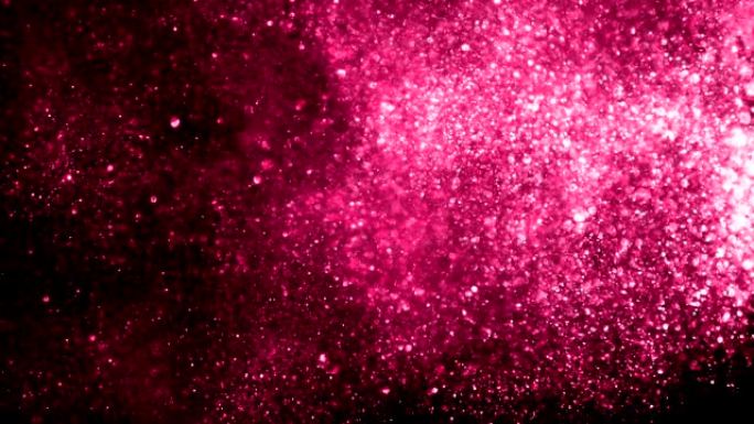 玫瑰/紫色/lila散焦粒子背景。粒子不同运动的闪光系列。版本10