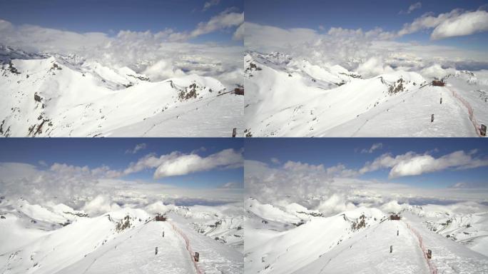瑞士少女峰的4k视图