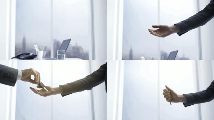 销售代理给客户提供车钥匙