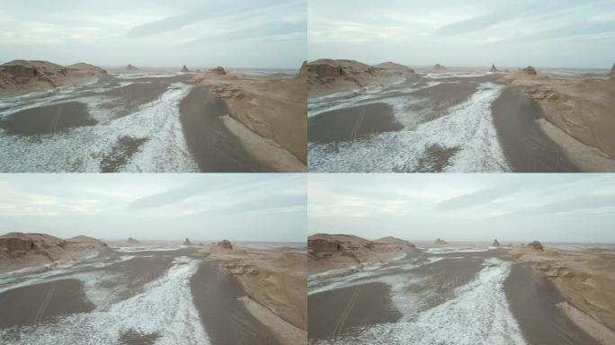 一大片盐沙漠。伊朗