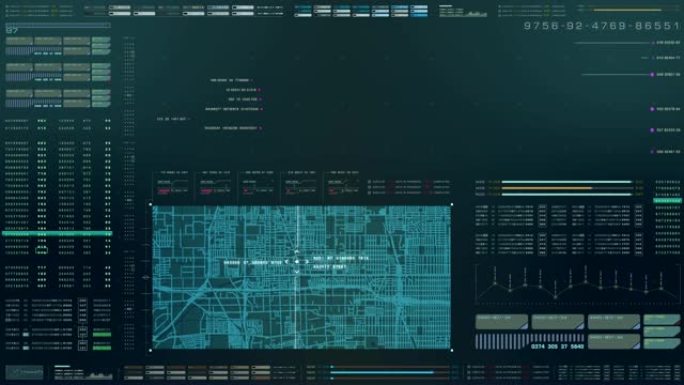 未来平视显示器全息数字城市地图