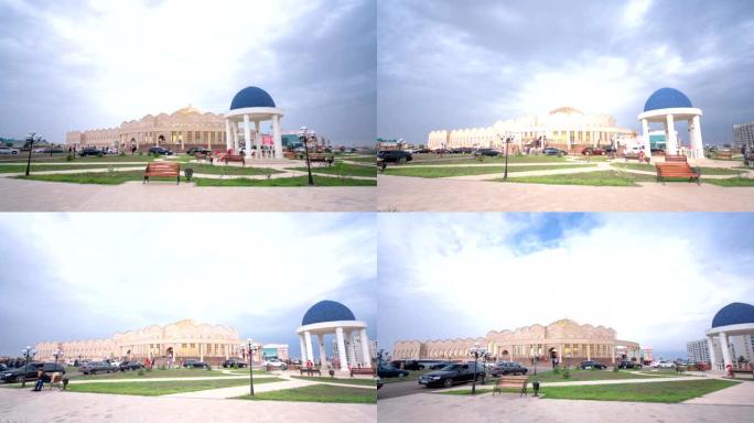 哈萨克斯坦乌拉尔斯克市延时摄影的主要登记处