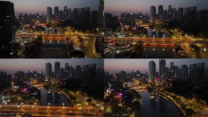 成都九眼桥合江亭夜景