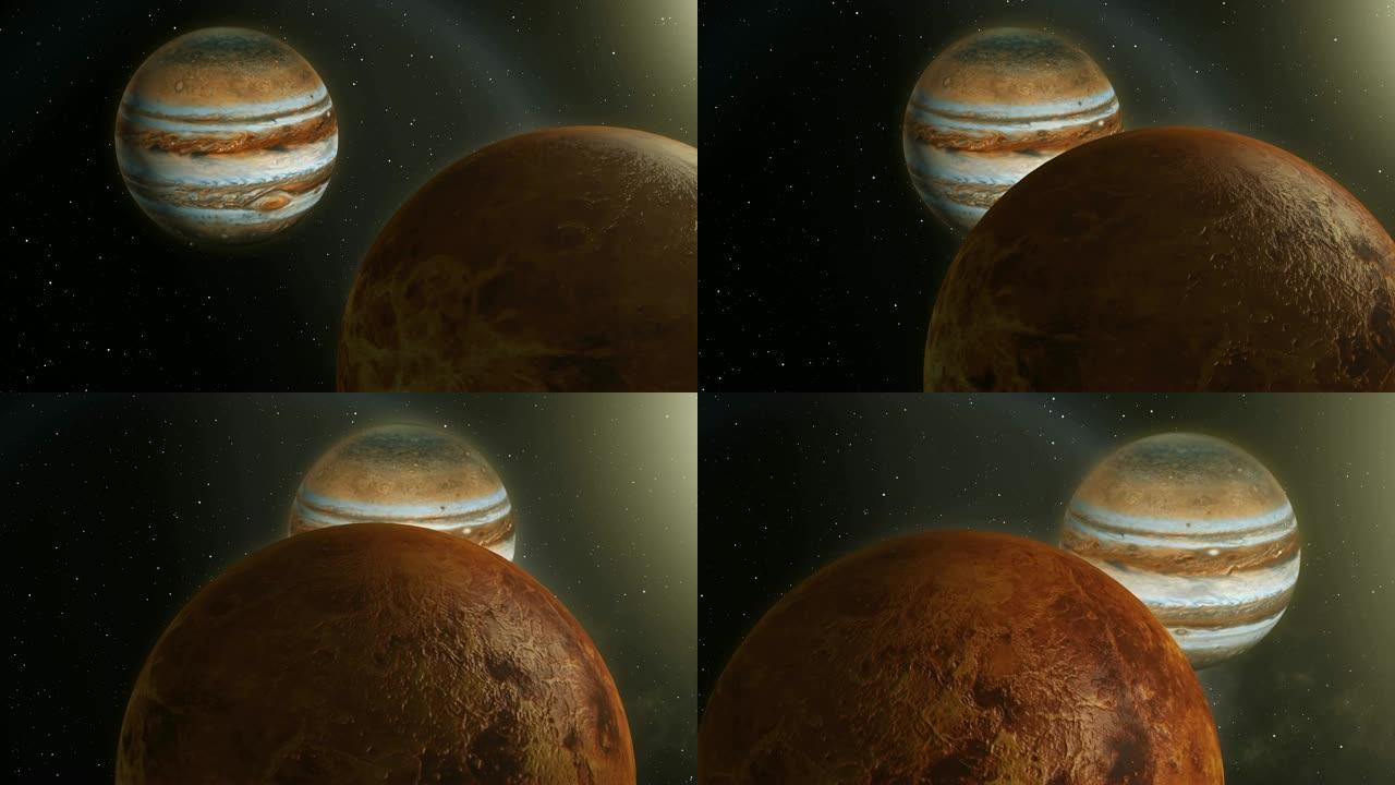 金星和木星行星合