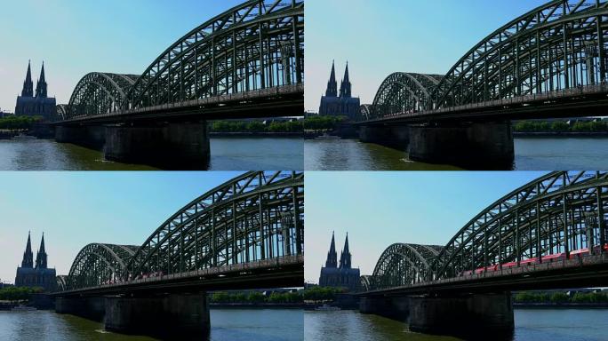 空中科隆大教堂霍亨索伦桥，德国