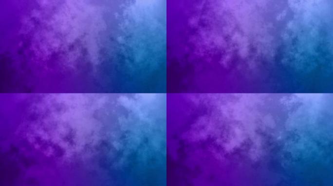 蓝色和紫色的颜色抽象背景像雾或烟