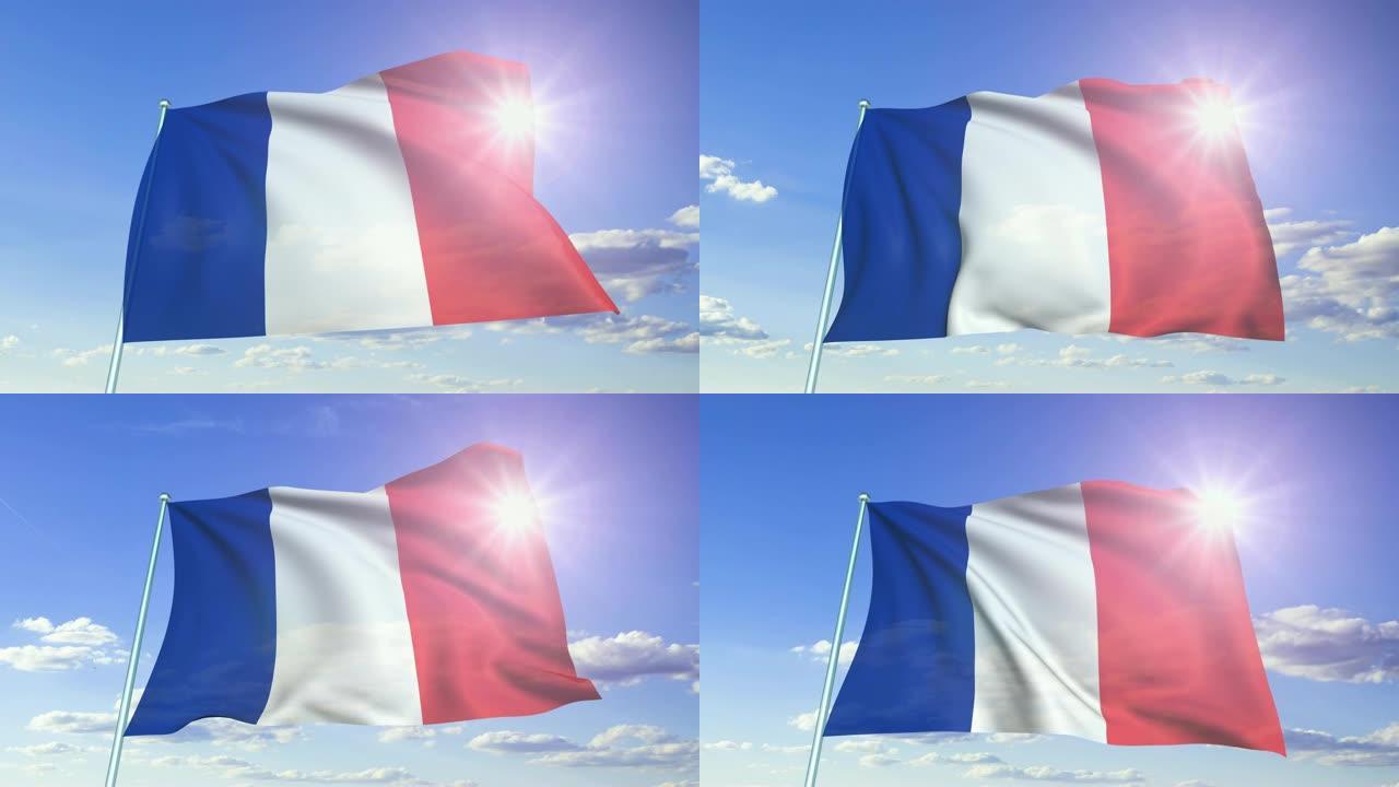 法国国旗(循环)