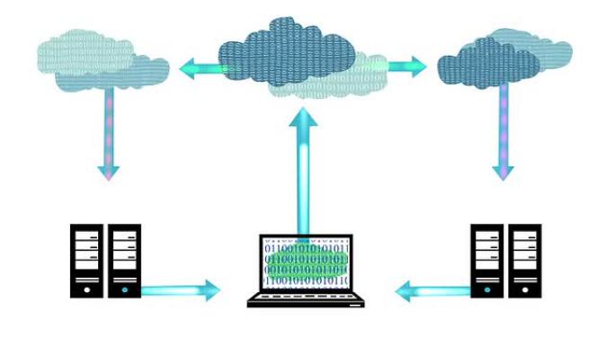 云计算机数据存储高清视频循环