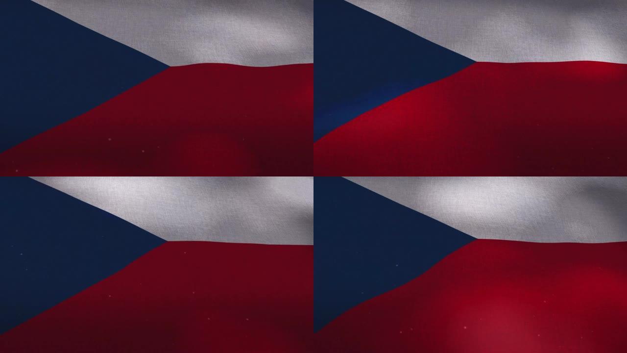 捷克国旗飘扬
