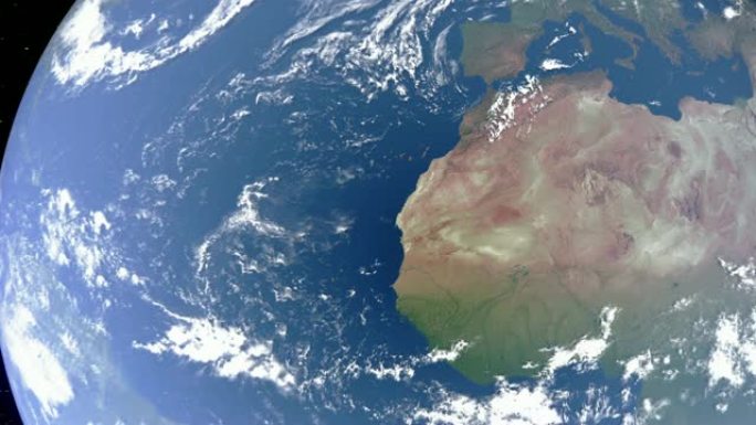 地球与毛里塔尼亚的边界