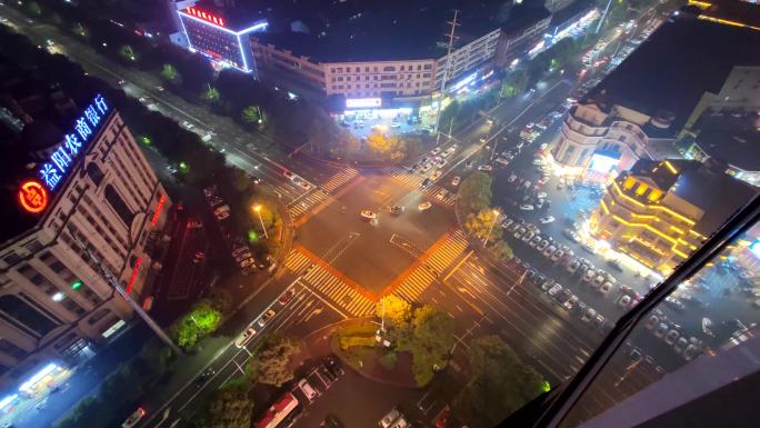 益阳城市延时（夜晚）