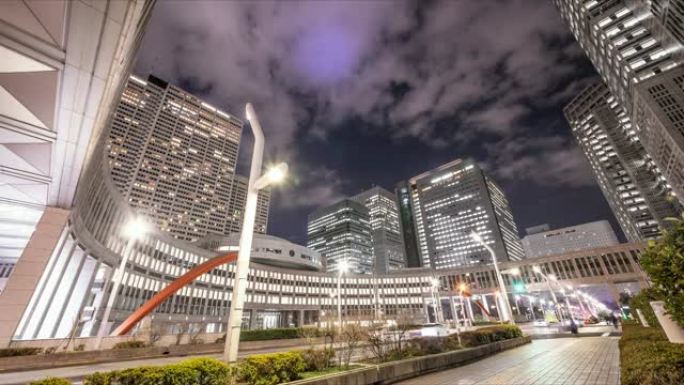 新宿摩天大楼群夜景